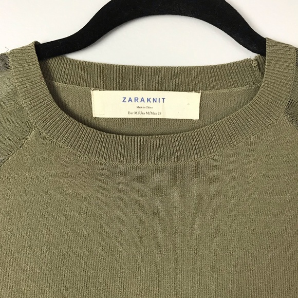 Zara Knits Green Knit Sweater - Picture 3 of 5